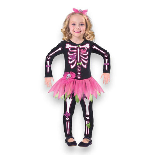 Picture of FANCY BONES SKELETON COSTUME 6-8 YEARS